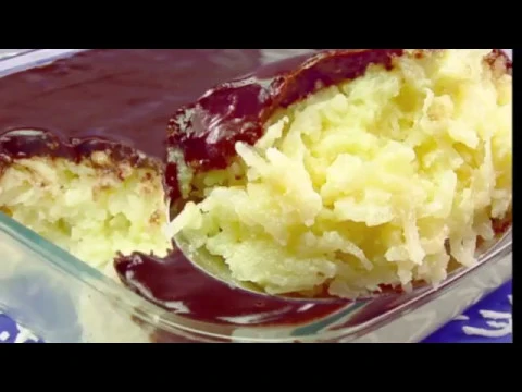 RECEITA DE COCADA COM COBERTURA DE CHOCOLATE
