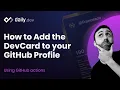 How to add your DevCard to GitHub using Github Actions