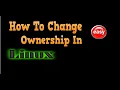 How to change ownership in Linux