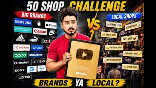 CHALLENGE 50 BRAND & CHEAP shop for a free ITEM! | Bishwaajit Mandal