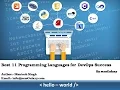 Best 11 Programming Languages for DevOps Success