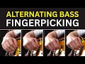 Make fingerstyle patterns fuller more interesting - Alternating Bass Fingerpicking Guitar Lesson