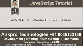 JavaScript for beginners - Chapter 29