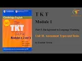 TKT Module 1 Unit 18 Assessment Types and Tasks Complete Lesson