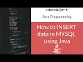 Java Tutorial How to insert data in mysql using java netbeans