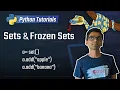 23 Sets and Frozen Sets Python 3 Programming Tutorials
