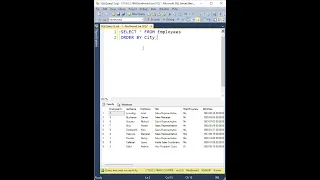 Sorting Data with ORDER BY ascending and descending in SQL Server