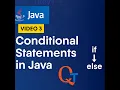3 Conditional Statements if else switch break in Java Programming for Beginners QT