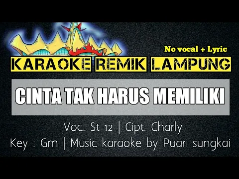 Download MP3 KARAOKE REMIK LAMPUNG - CINTA TAK HARUS MEMILIKI - SET ORG REMIK LAMPUNG TERBARU - NO VOCAL+LYRIC