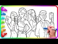 KPop Demon Hunters Coloring Pages - Zoey Rumi Mira Han Satisfying Coloring Kpop Characters