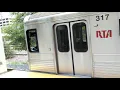 RTA Cleveland Red Line leaving Little Italy station