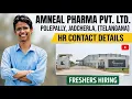 Amneal Pharma Pvt Ltd Polepally Jadcherla Telangana HR Contact Details Fresher Jobs CB