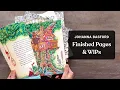 JOHANNA BASFORD a flip through all my finished coloring pages with tips