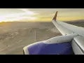 4K Southwest Airlines Boeing 737-700 N421LV beautiful dawn landing in LAS