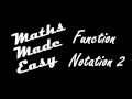 Function Notation Part 2