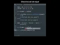 Check two set are equal in Python Python Examples Python Coding Tutorial Python Code Interview