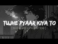 Tujhe pyaar kiya to tuhi bta bolkafara #music #slowedandreverb#lofi