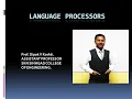 Lecture 3 Language Processors