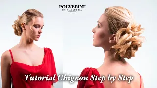 Chignon Tutorial Flower Bun Step By Step #hairstyle #braidedbun #flowerbun #chignonhairstyle #updo