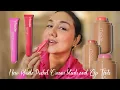 Rhode cream blush Lip peptides tint on Indian skin