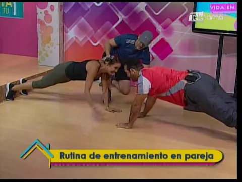 Rutina de entrenamiento en pareja