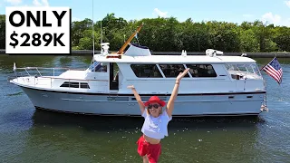 BUILT LIKE A TANK 🤯 $289K 1973 Matthews 56 Vintage American Motor Yacht Tour