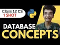 Database Concepts One shot Class 12 Computer Science FREE NOTES