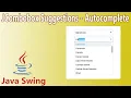 Java Swing - JCombobox Suggestions and Autocomplete