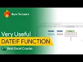 Date Dif function Excel