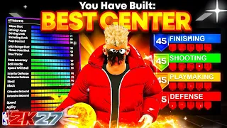 THE BEST ALL AROUND CENTER BUILD in NBA 2K27 - DEMIGOD CENTER BUILD 2K27