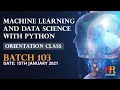 Introduction to Machine Learning with Python Orientation Ml Batch 103 HR Venture