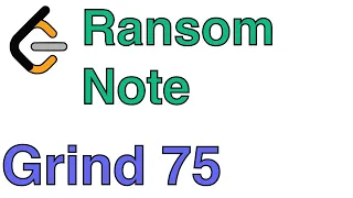 LeetCode 383 - Ransom Note