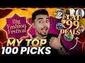 Download Lagu 🔥MYNTRA DHAMAKA SALE🔥 | MY TOP 100 RECOMMENDATION - BIG FASHION FESTIVAL 2025