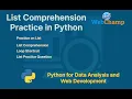 Python 8 1 Python List Comprehension Simplify Your Code List Comprehension Practice Questions