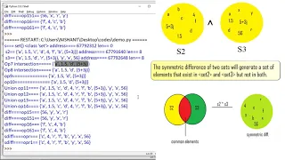 28 Basic Python Lecture 26 Set Functions Intersection Union All set function in hindi
