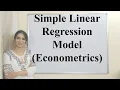 Download Lagu Simple Linear Regression Model (Econometrics)