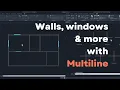 MLINE Command in AutoCAD with practical use cases - Multiline command