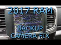 2017 RAM Truck Backup Camera Issue and Fix
