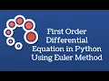 Numerical Solution of Differential Equation in Python using Euler Method
