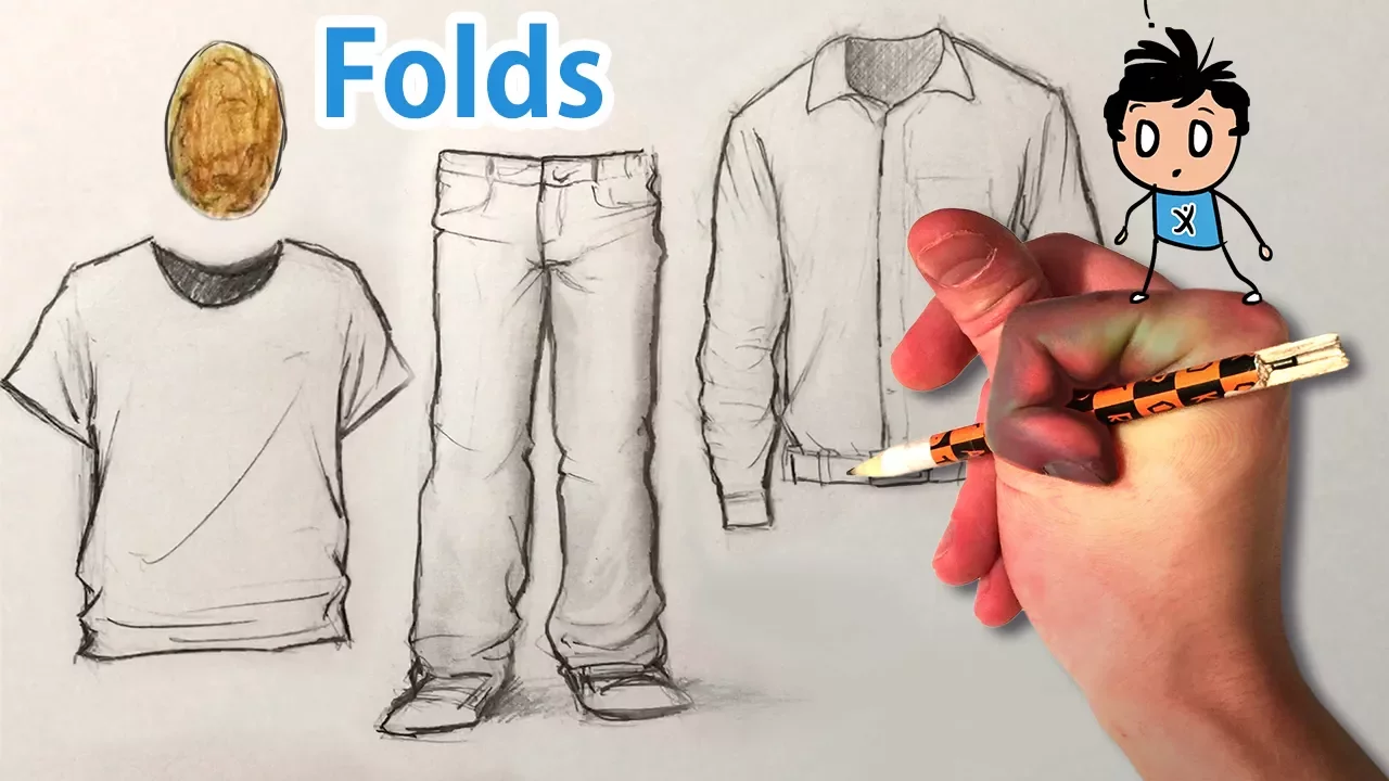 How to Draw Men’s Clothes/Folds/Wrinkles/Creases