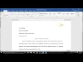 Page setup for heading and header in MLA format