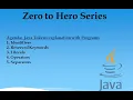 Java Basics Session 3 Java Token Identifiers
