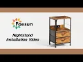 Night stand installation