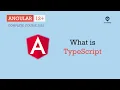 What is TypeScript Angular Basics Angular 12