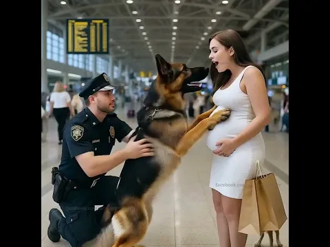A Dog Wouldn’t Stop Barking at a Pregnant Woman — Airport Security Soon Realized Why #dogstory