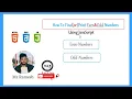 How to Print or Find Even Odd Numbers using JavaScript