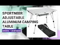 Sportneer Camping Table Review Lightweight Adjustable and Durable