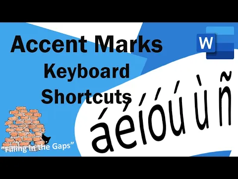 Download MP3 How to easily type accent marks over letters in MS Word - using the Keyboard