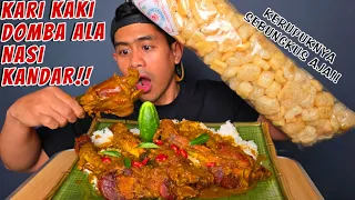 MUKBANG KARI KAKI DOMBA ( LAMB SHANK ) ALA NASI KANDAR SUPER PEDAS!!
