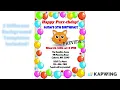 Cat Birt ay Party Invitations-3 Different Templates To Choose From